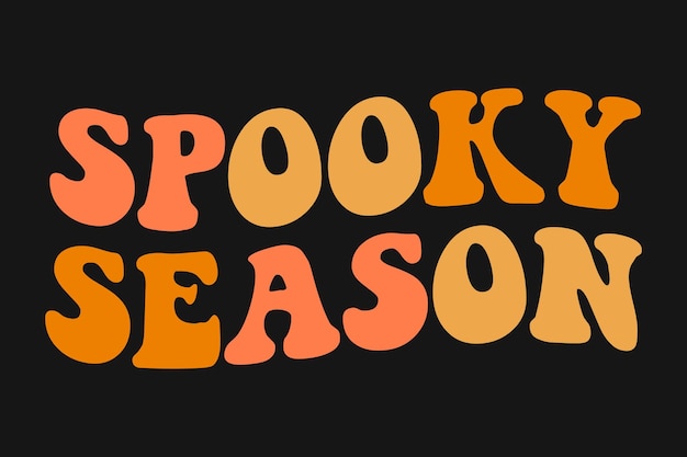 Spooky Season typography t-shirt design