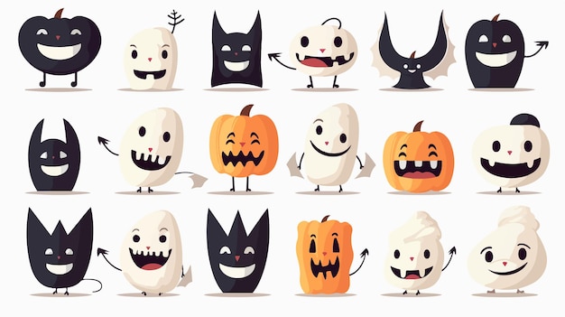 Spooky Teeth in Halloween Carnival Costume Vector Dental Illustration