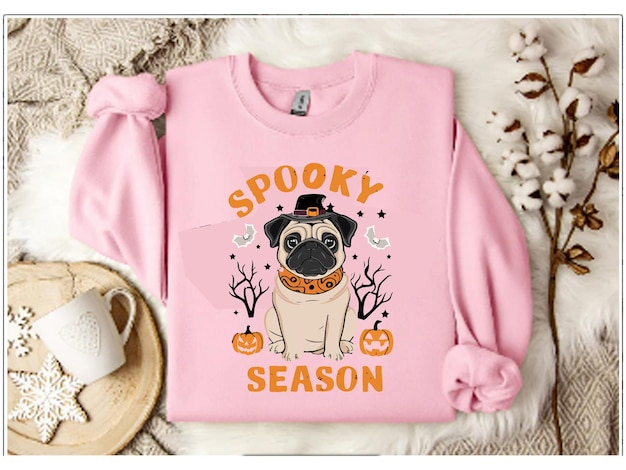 Vector spookywitchhalloweensublimation t shirt design