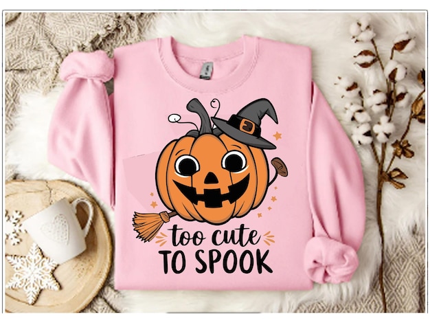 Spookywitchhalloweensublimation t shirt design