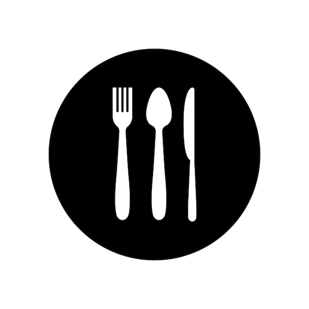 Spoon fork knife logo