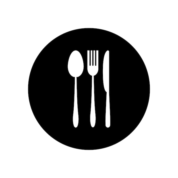 Spoon fork knife logo