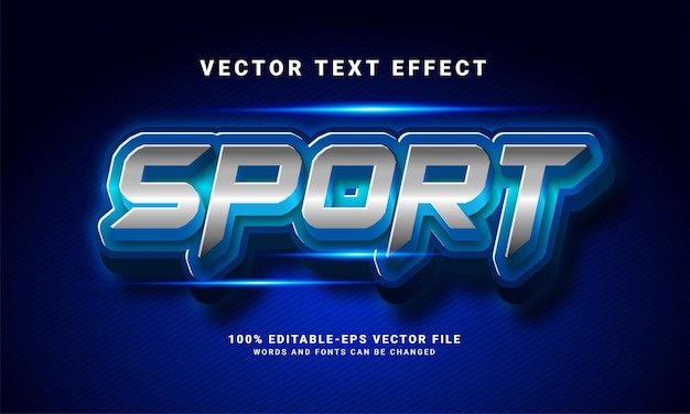 Sport 3D text effect. Editable text style effect, suitable for sport event needs .