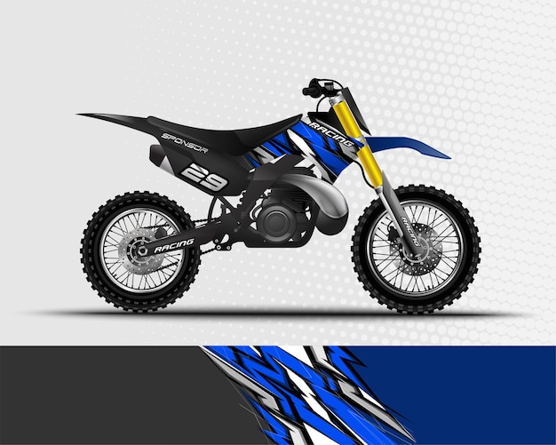 Sport background abstract design for racing motorcycle motocross dirt bike