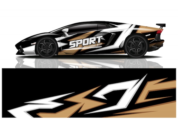 sport car decal wrap