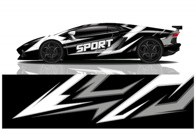 sport car decal wrap