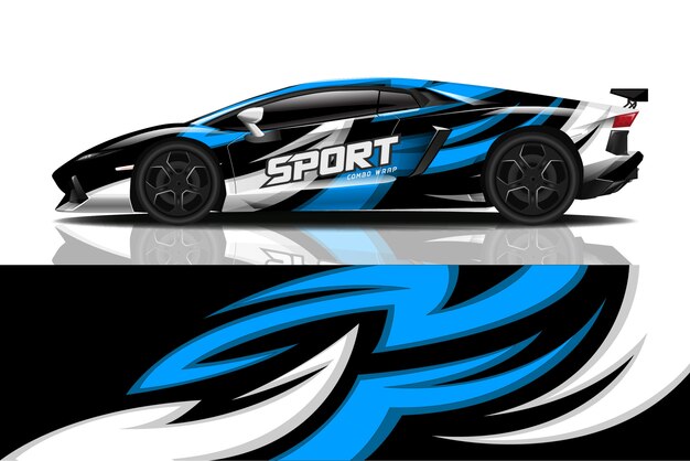 sport car decal wrap  