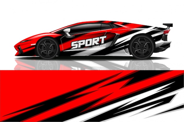 sport car decal wrap 