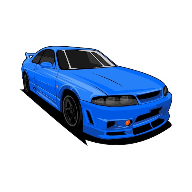 sport car front view illustration