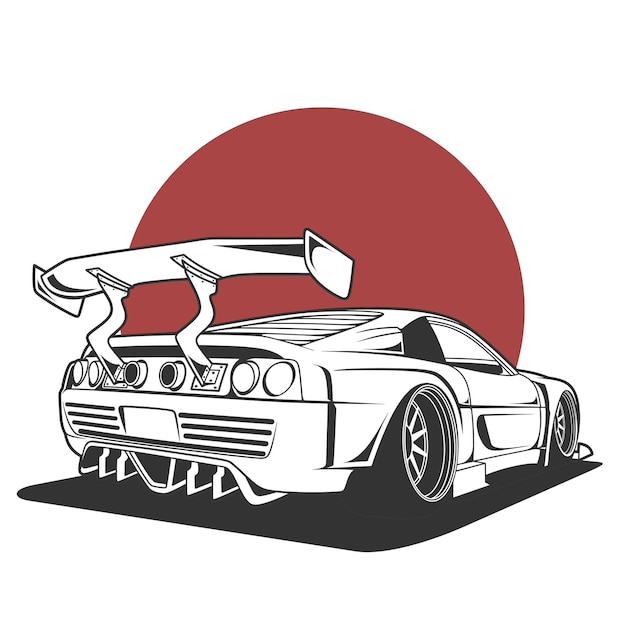 sport car illustration