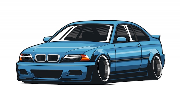 Sport car jdm  illustration