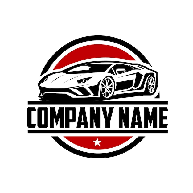 Sport car logo template . Best for mechanic or car wash logo