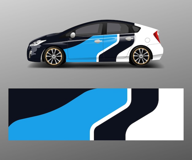 Sport car racing wrap design vector design template design vector