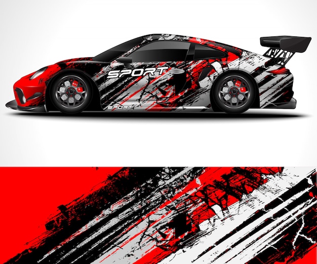 Sport Car Wrap design and vehicle livery