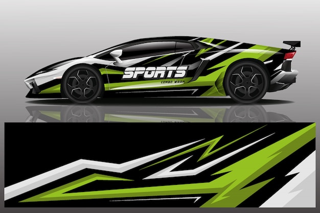 sport car wrap design