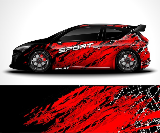 Sport car wrap and vehicle livery