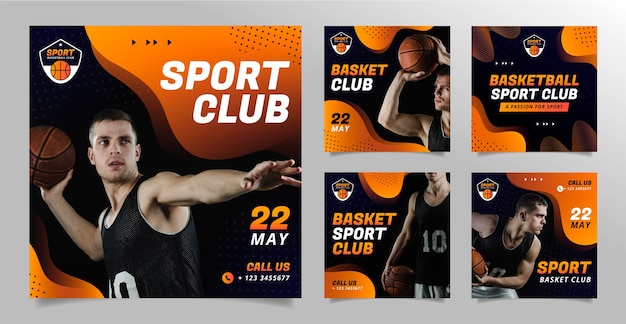 Sport club template design