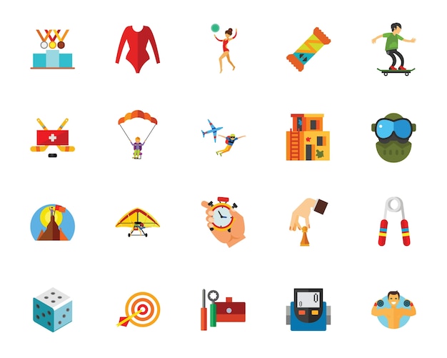 Sport and competition icon set