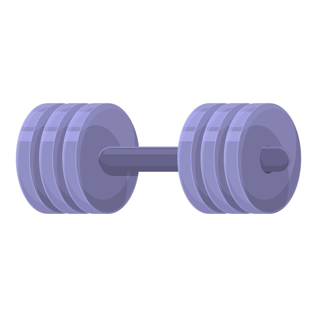 Sport dumbbell icon Cartoon of sport dumbbell vector icon for web design isolated on white background