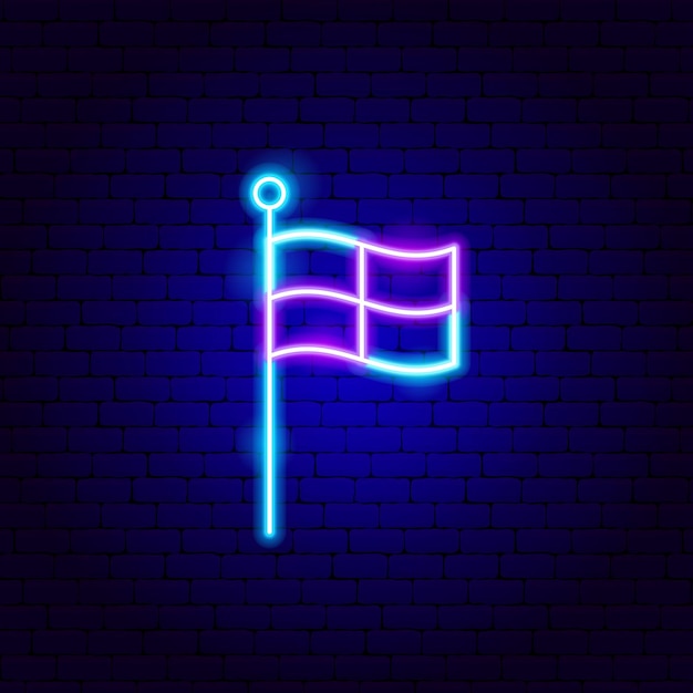 Sport Flag Neon Sign