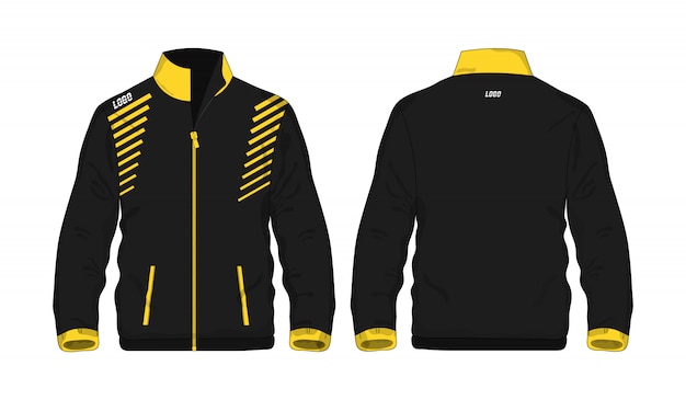 Sport Jacket yellow and black t illustration 