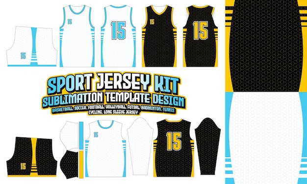 Sport Jersey Apparel Sport Wear Sublimation pattern Design 267