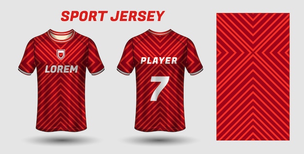 Sport jersey design template jersey mockup