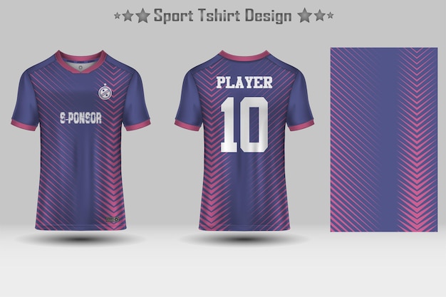 Sport jersey mockup template design