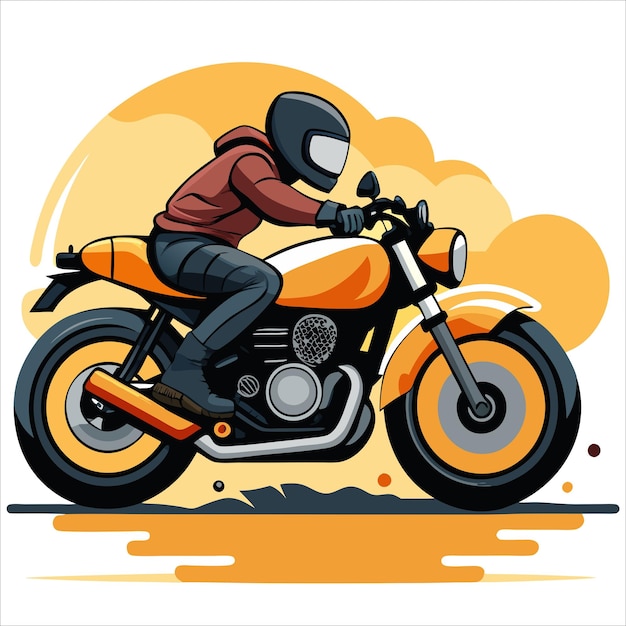 Sport motorcycle vector