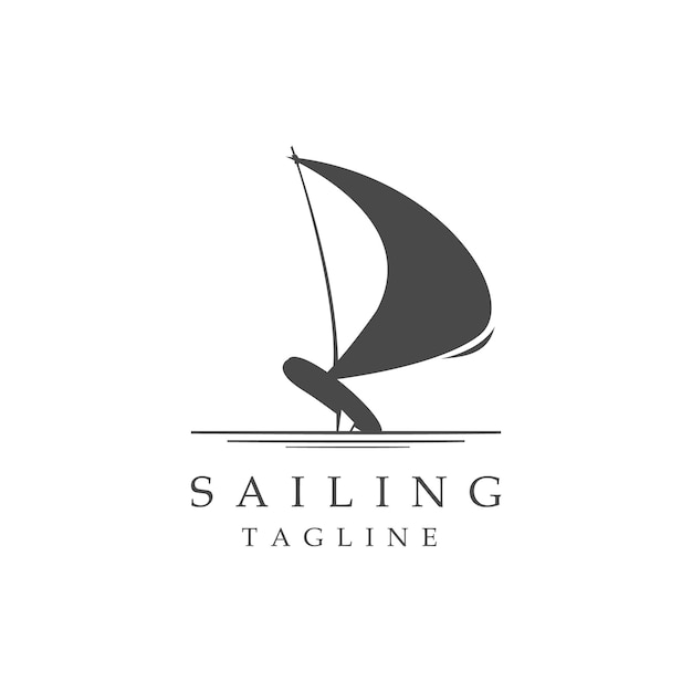 Sport Sailing logo illustration