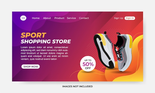 Sport Shopping Store Landing Page