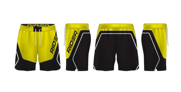 Vector sport shorts design templatepants fashion vector illustration