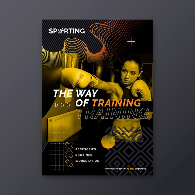 Sport & tech flyer vertical