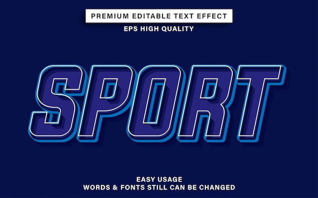 Sport text effect