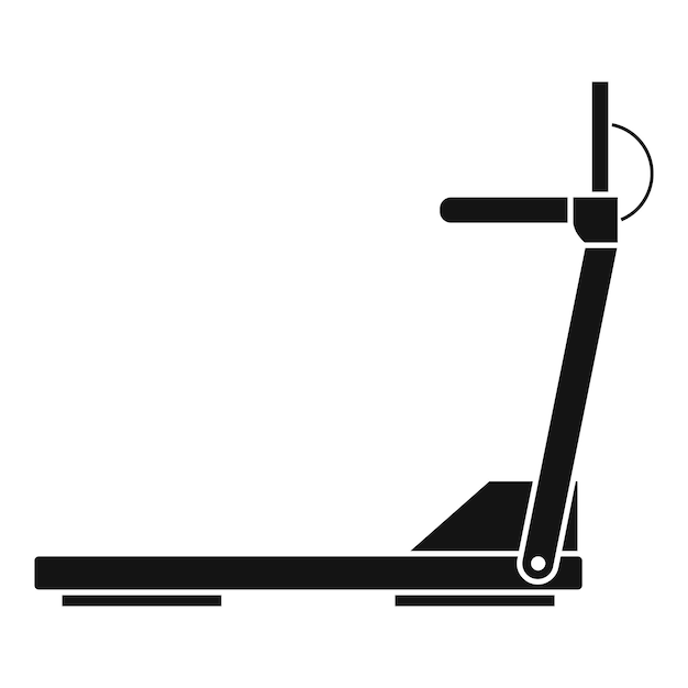 Sport treadmill running road equipment icon Simple illustration of treadmill vector icon for web