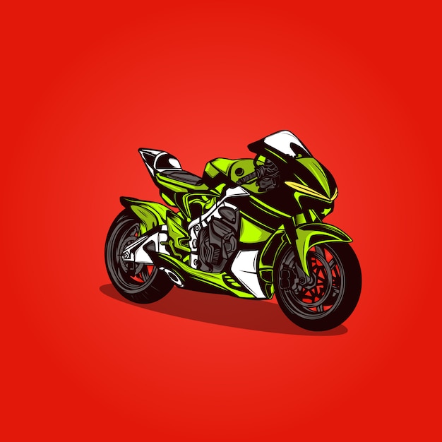 Sportbike motorcycle motorsport dark  illustration