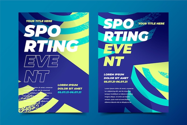 Sporting event template for poster