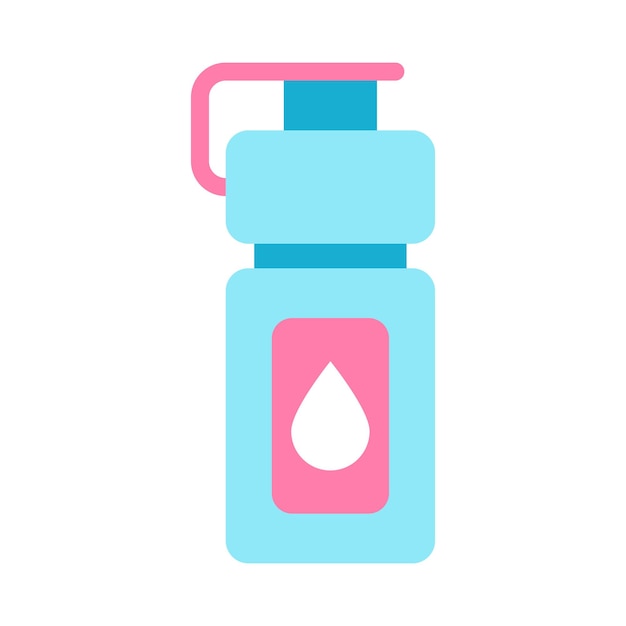 Sports bottle hydro flask water Sport water bottle vector illustration colorful