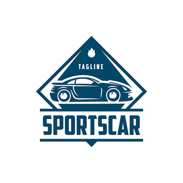 Sports Car Logo template or icon