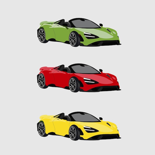 sports car modern cool vector illustration