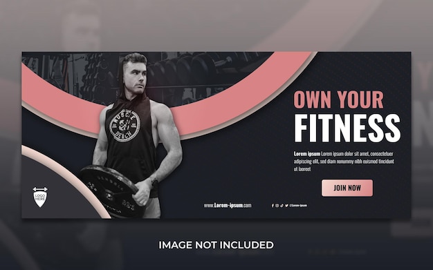 Vector sports event dynamic gym banner template