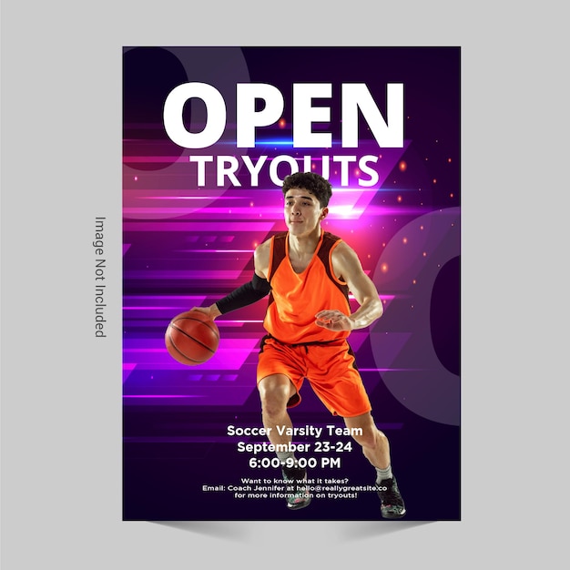 Sports flyer and poster design