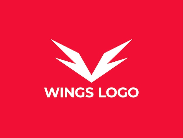 Sports gaming fitness or gym style wing logo design