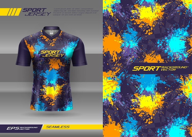 Sports jersey abstract texture design for sublimation football racing gaming motocross cycling