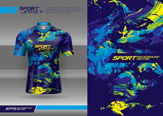 Sports jersey abstract texture design for sublimation football racing gaming motocross cycling