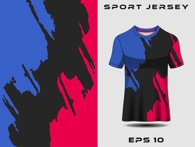 Sports jersey design grunge for team uniforms soccer jersey racing jersey