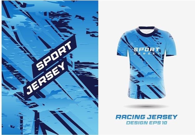 Sports jersey grunge texture background for premium soccer cycling jersey soccer game vector