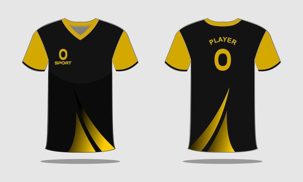 Sports jersey and t-shirt template sports jersey design. Sports design for football, racing, gaming