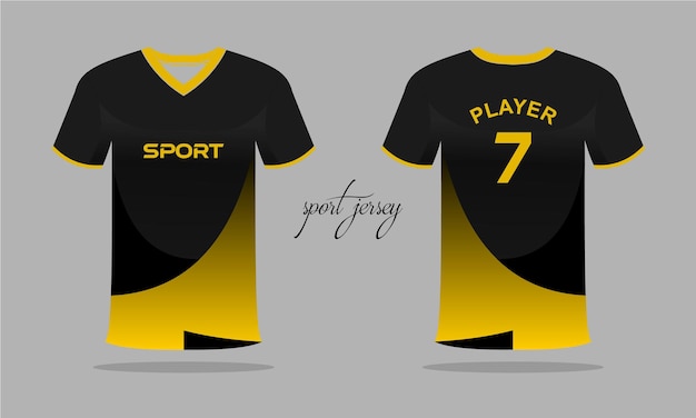 Sports jersey and t-shirt template sports jersey design. Sports design for football, racing, gaming