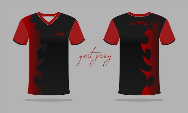 Sports jersey and t-shirt template sports jersey design. Sports design for football, racing, gaming